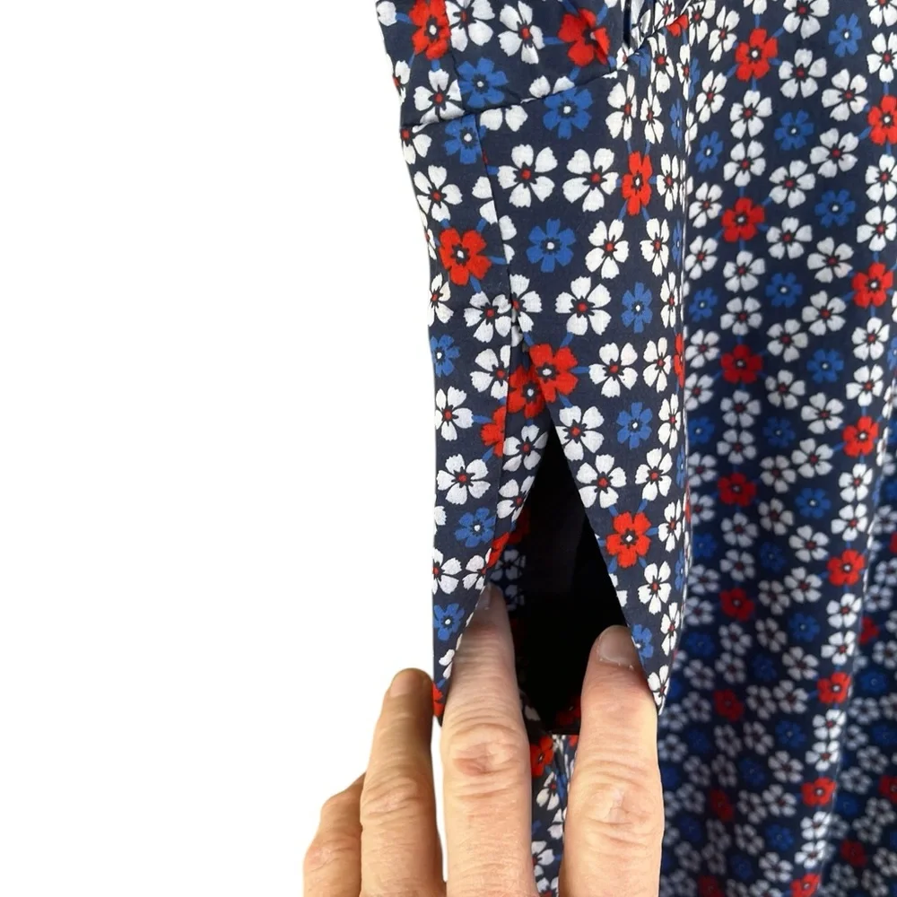 Paul & Joe SISTER Navy Red White Floral Button-Front Dress - Picture 9 of 12